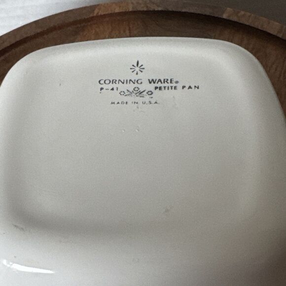 Corning Ware Blue Cornflower Casserole Dish 1 3/4 Cup P 41 Petite Pan - Picture 8 of 9